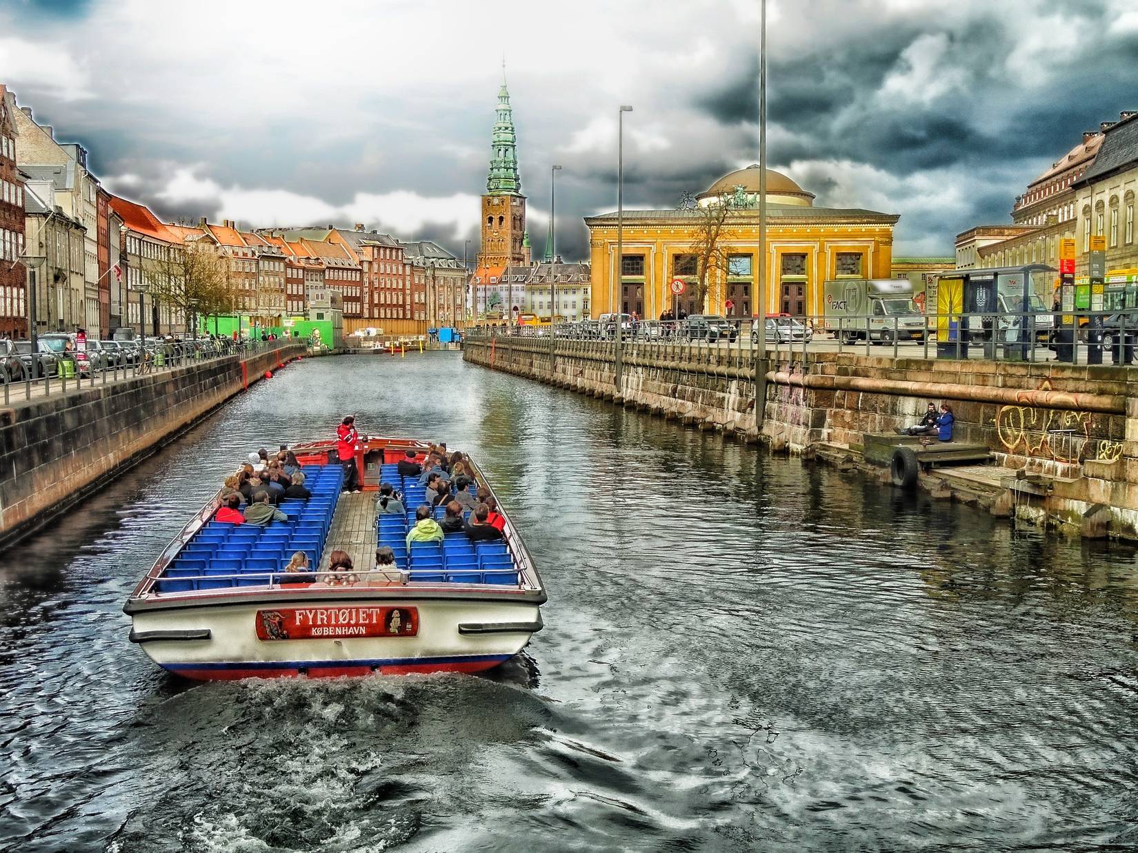 Canal Boat Tour in Copenhagen, Denmark