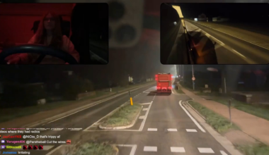 Truck driver captures tractor spilling hundreds of sugar beets across Belgian road during livestream