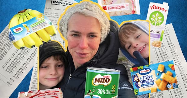 What does a single mum in Christchurch spend on her monthly grocery shop?