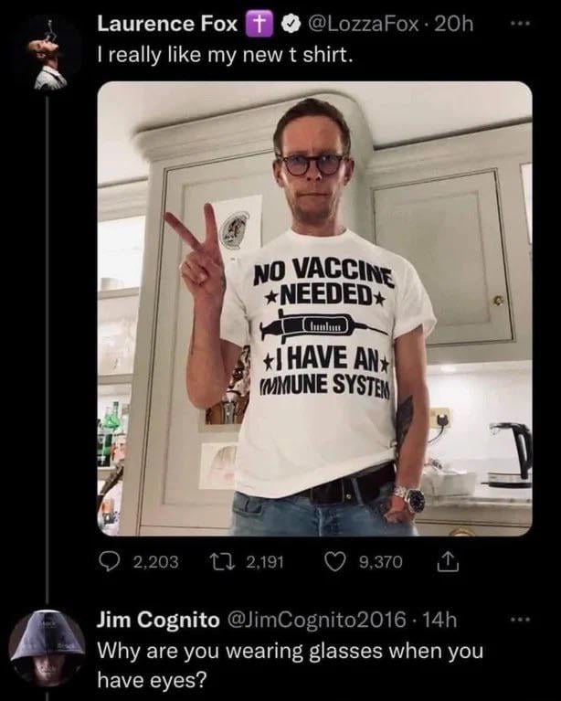 U can’t help but admire his staggering level of stupid