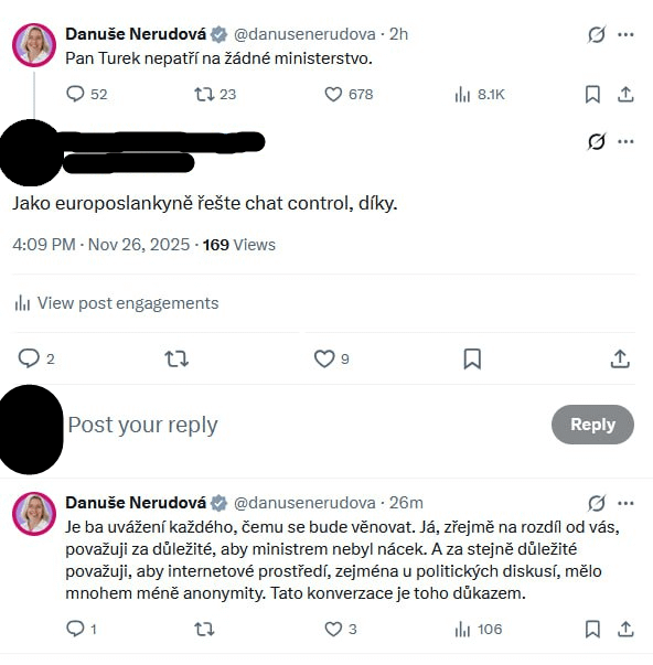 Re: Chat Control: Toho dne byla Danuše poněkud neklidná.