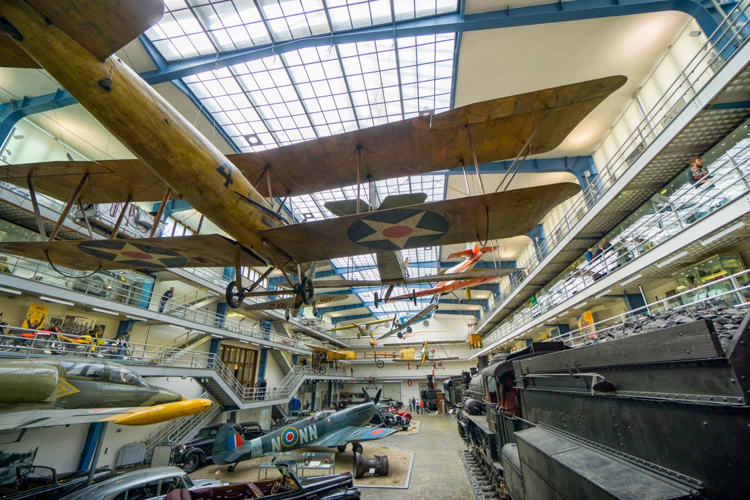 Aircraft on display at the Prague National Technical Museum - one of the great museums in Prague for kids
