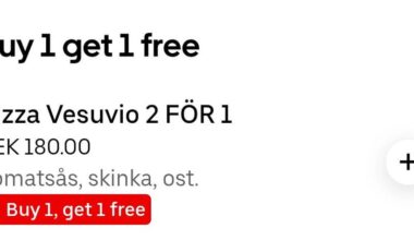 2 för 1! Betala bara lite extra för den första så får du den andra gratis!