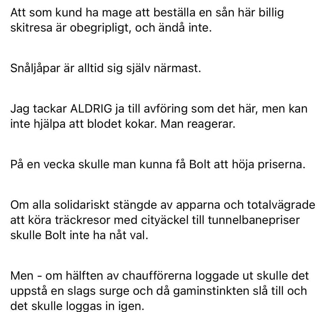 Taxichaufförer trauma dump