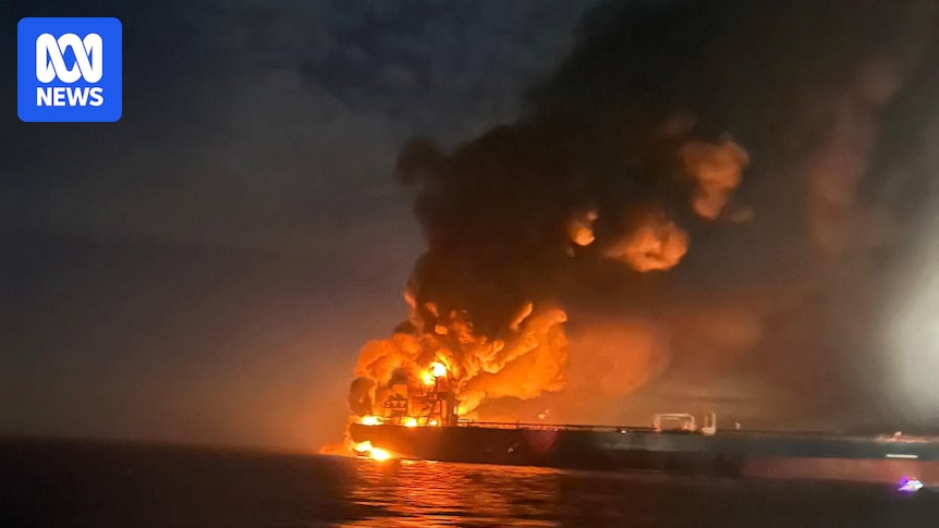 Ukraine hits two Russian 'shadow fleet' oil tankers with naval drones in the Black Sea