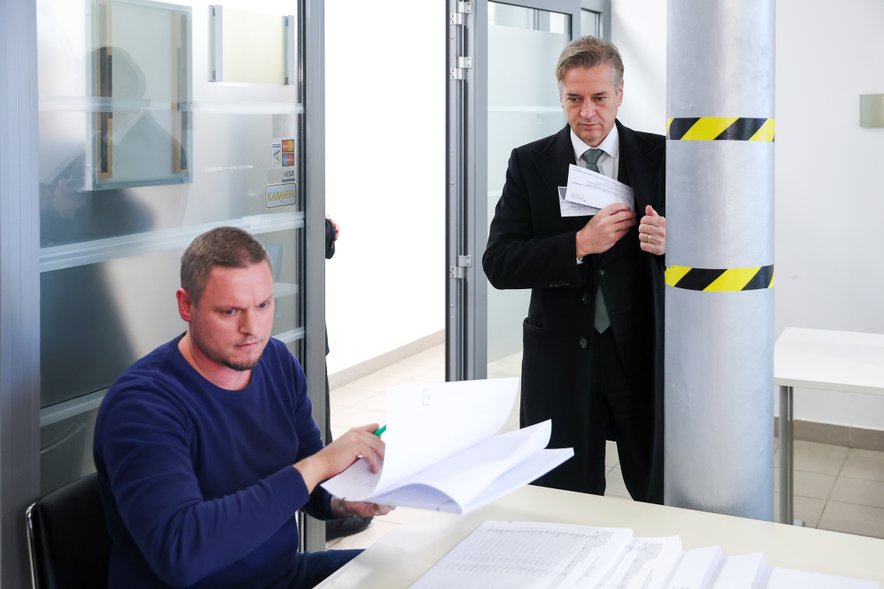 Robert Golob na predčasnem glasovanju