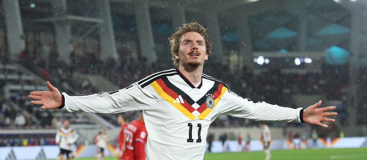 Nick Woltemade bejubelt seinen Treffer | Getty Images Nick Woltemade bejubelt seinen Treffer