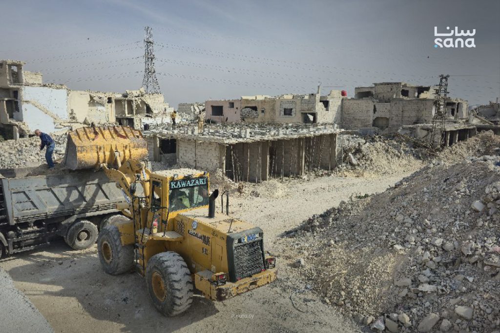 Emergency Minister ,Denmark Foreign Minister inspect Tishreen neighborhood in Damascus