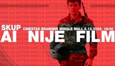 Skup protiv korištenja AI u filmu. Cinestar Branimir Mingle Mall, 6.12. u 18:00