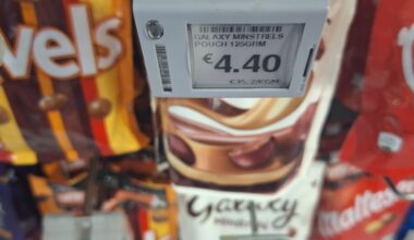 Is it just me, or is €4.40 for a normal sized pack of Minstrels a bit mental?