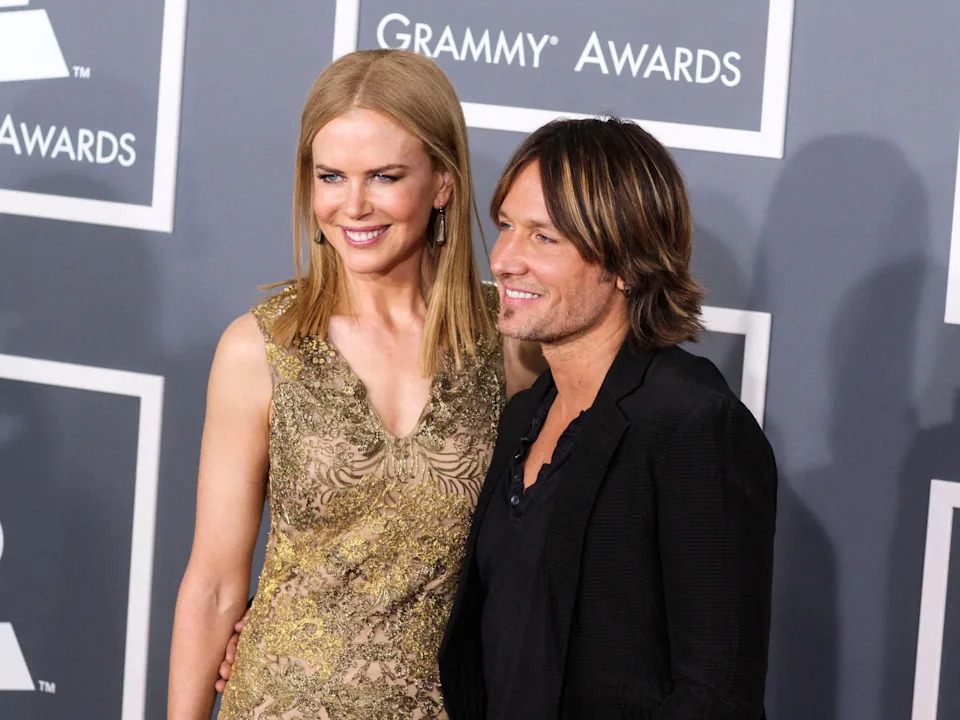 Nicole Kidman and Keith Urban at the 55th Annual GRAMMY Awards held at Staples Center on February 10, 2013 in Los Angeles, California, United States.
