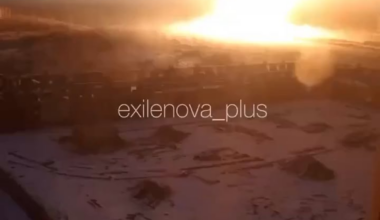A large gas pipeline explosion occurred in Rostovka, Omsk region, in Russia.