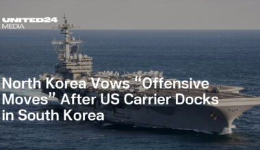 North Korea Vows “Offensive Moves” After US Carrier Docks in South Korea — UNITED24 Media