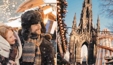 An iconic Edinburgh Christmas market is named among the most likely to get snow this year