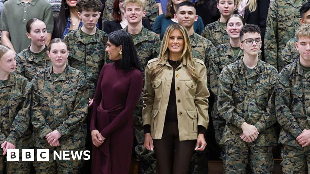 Melania Trump and Usha Vance meet with military families in first joint visit