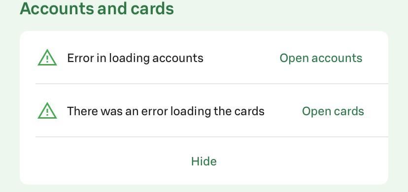 Is anyone else having issues with S-Pankki card not showing in the app?