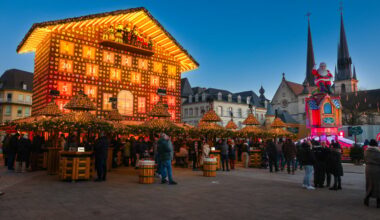In der Hauptstadt herrscht – wie hier auf dem Knuedler – Weihnachtsstimmung.