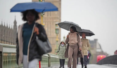 Parts of UK to see heavy rain as cold snap comes to an end