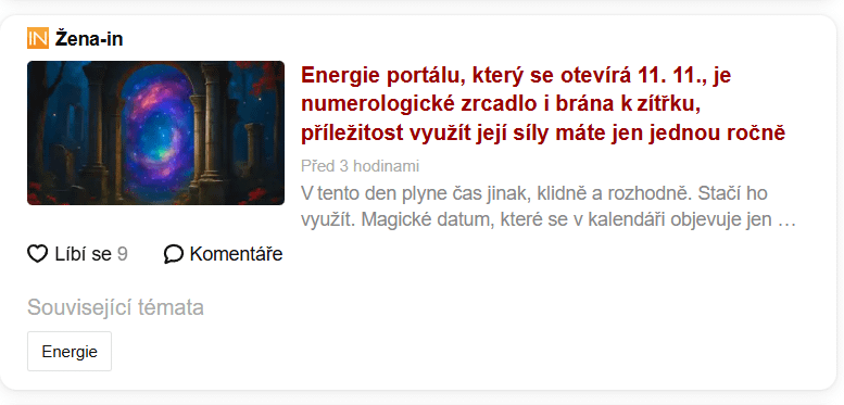 Je to tady, tak dlouho jsem na to čekal.