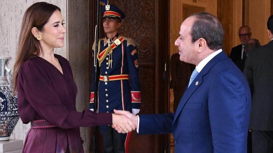 President El-Sisi receives Queen Mary of Denmark