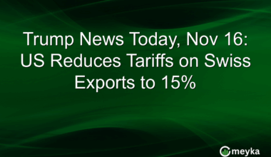 Trump News Today, Nov 16: US Reduces Tariffs on Swiss Exports to 15%