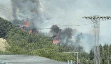 Helicopters battle multiple fires raging at both ends of the country