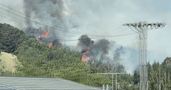 Helicopters battle multiple fires raging at both ends of the country
