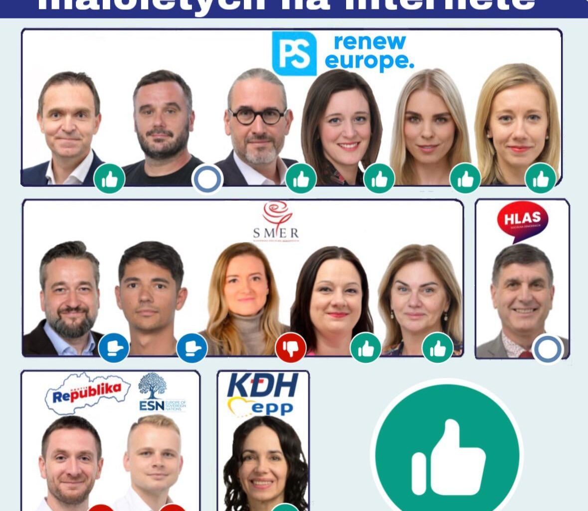 Hlasovanie o ochrane maloletých na internete