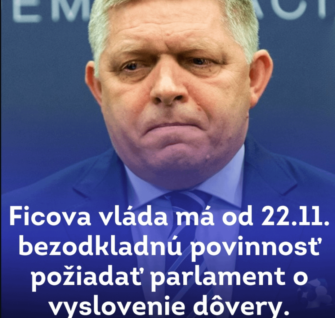 Fico má od 22.11. povinnosť požiadať parlament o dôveru