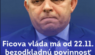 Fico má od 22.11. povinnosť požiadať parlament o dôveru