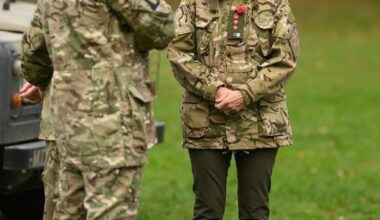 Sophie dons military fatigues for competition at Sandhurst named in her honour
