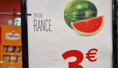 Vu au supermarché en juillet