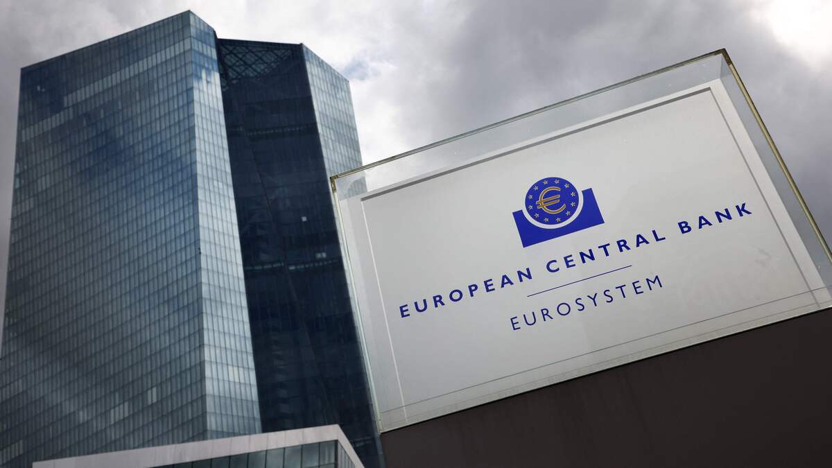 The European Central Bank (ECB) is pictured prior to a press conference following the meeting of the governing council of the ECB in Frankfurt am Main, Germany, on September 11, 2025. (Photo by Daniel ROLAND / AFP)