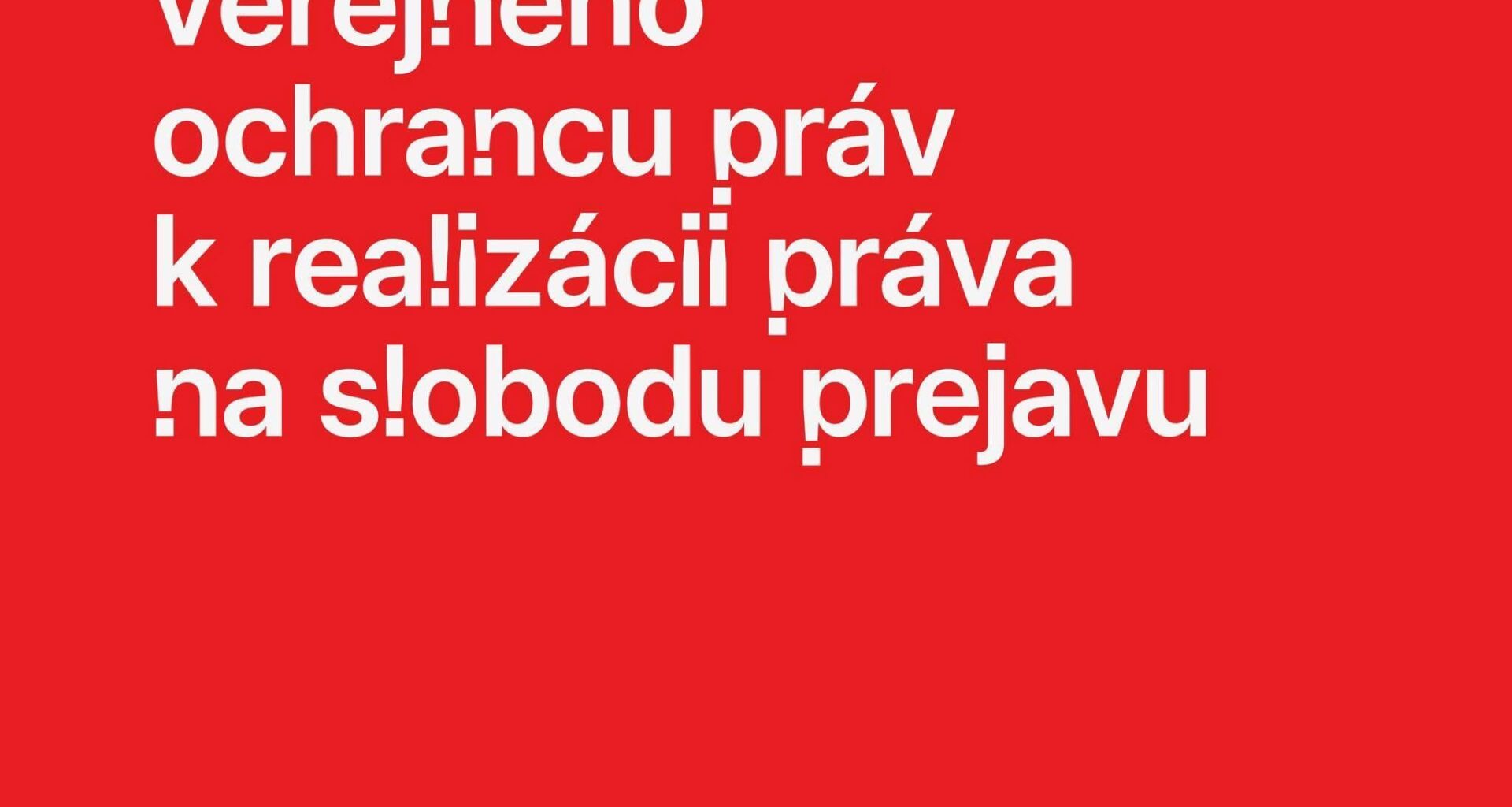 VYJADRENIE VOP KU KRIEDOVÝM NÁPISOM - NEDAJTE SA ZASTRAŠIŤ