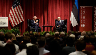 In UChicago visit, Estonian president links innovation and democracy