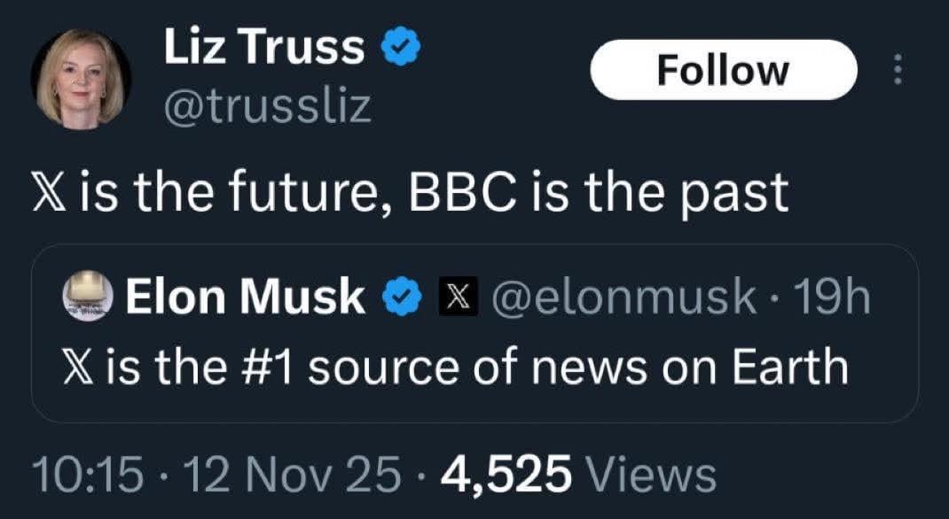 I know it is not a meme but it is funny and sad at the same time at this shit is coming from former prime minister not a common gammon