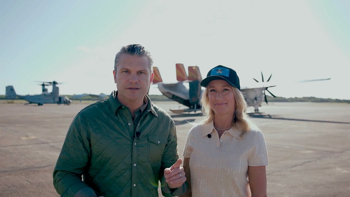 In a video posted to X, Hegseth and his wife, Jennifer, said they chose to spend the holiday with troops supporting Southern Spear, a mission targeting narco-terror networks across Latin America.
