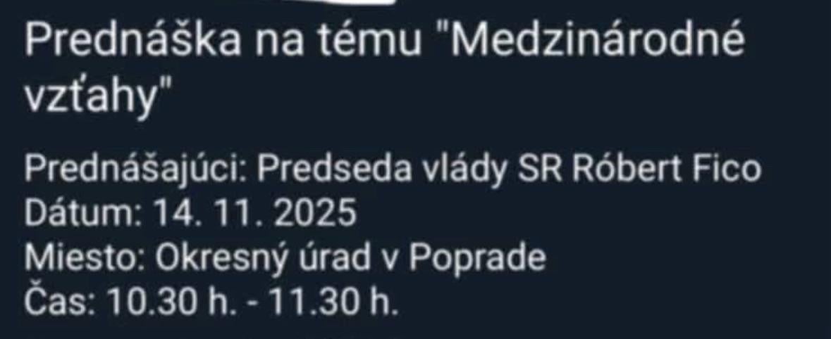 Hranatý v Poprade zajtrá