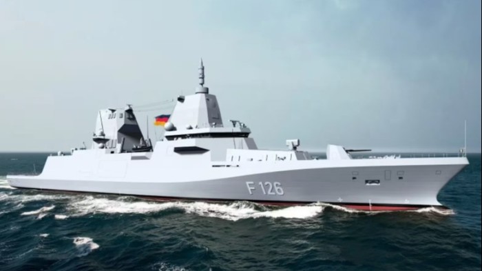 CGI image of the type F126 frigate
