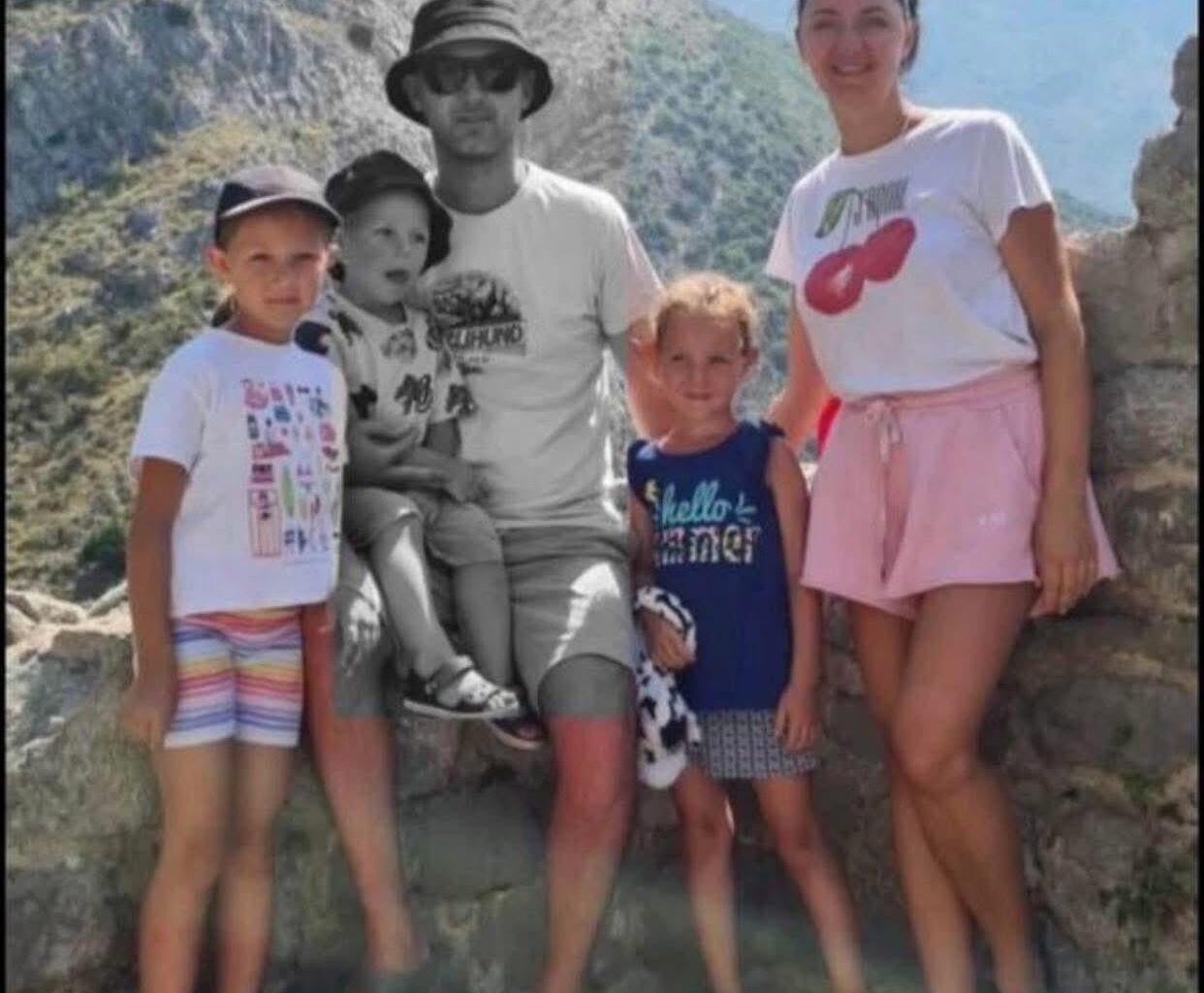 In Ternopil - the Russian X-101 cruise missile at dawn killed Vitaliy Dolyniak and his young son, David. His wife is in the ICU, and both daughters are hospitalized. Vitaliy and David were among 26 civilians who were killed by the missile which struck their apartment bloc.