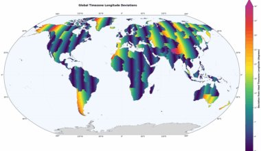 Timezone-Longtitude deviations