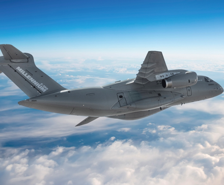 Embraer's new C-390 flying