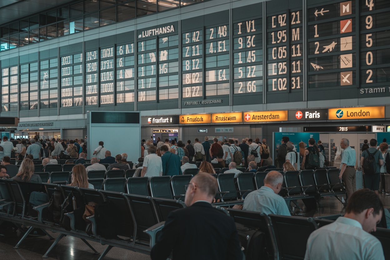 Travel turmoil in europe as lufthansa, brussels, swiss, klm, air france, british face 38 flight cancellations and 948 delays across germany, belgium, switzerland, netherlands, france, uk, including frankfurt, brussels, zurich, amsterdam, paris, london, and more