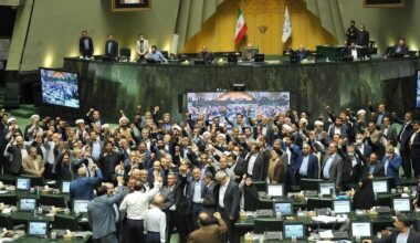 iran parliament majlis death to america chanting