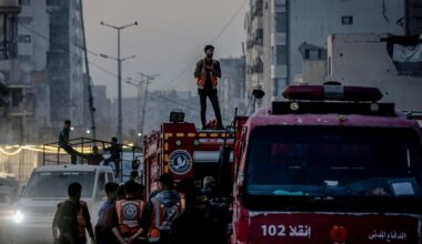 A view of the destruction after an Israeli attack hits Al-Khodary family house in Gaza City, Gaza on Nov. 22, 2025. (AA Photo)