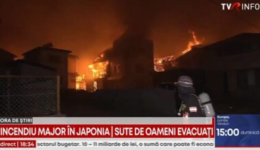 Incendiu major în Japonia | Sute de oameni evacuați