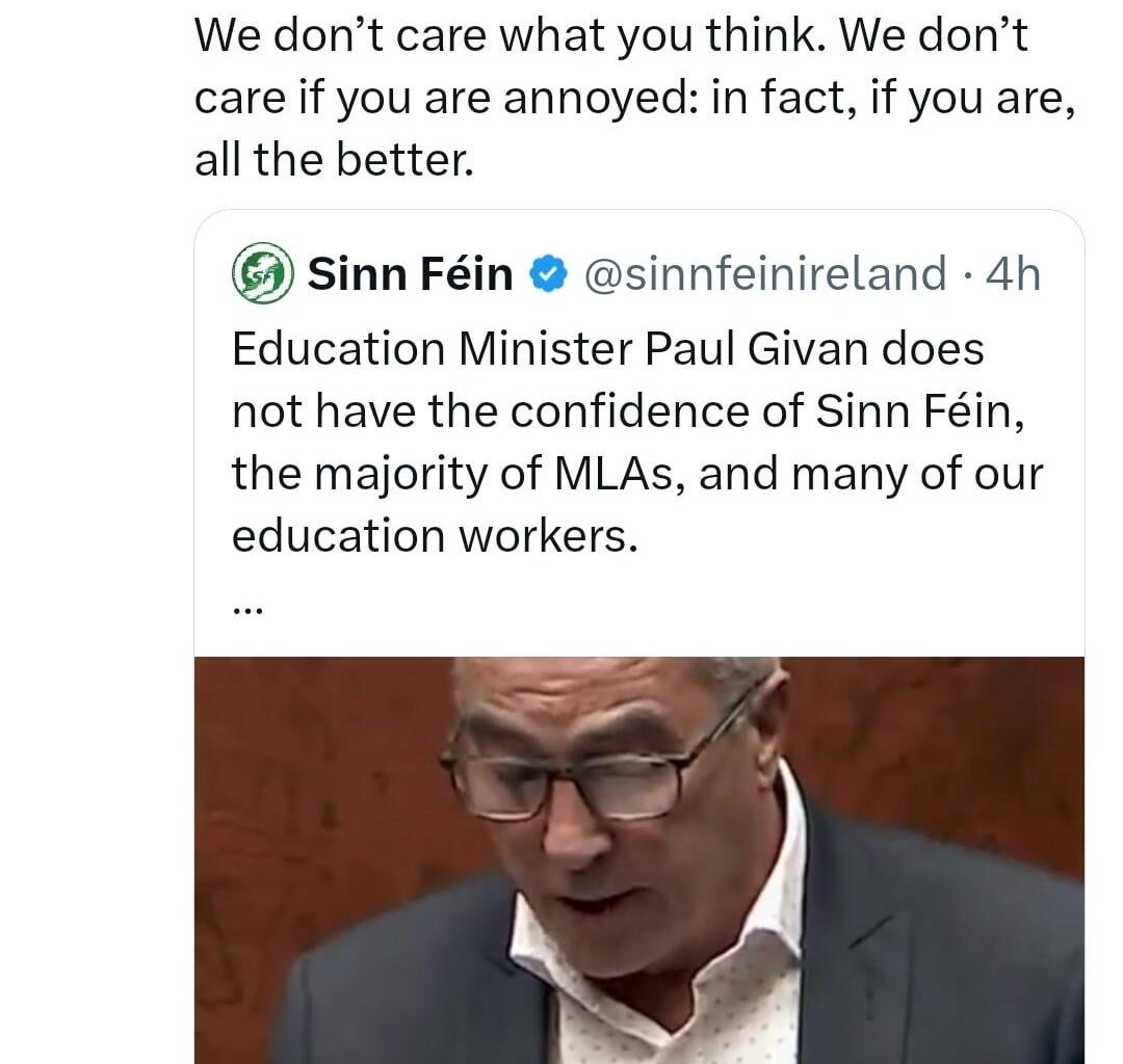The Limelight retweets Jamie Bryson calling Sinn Fein MLA a terrorist