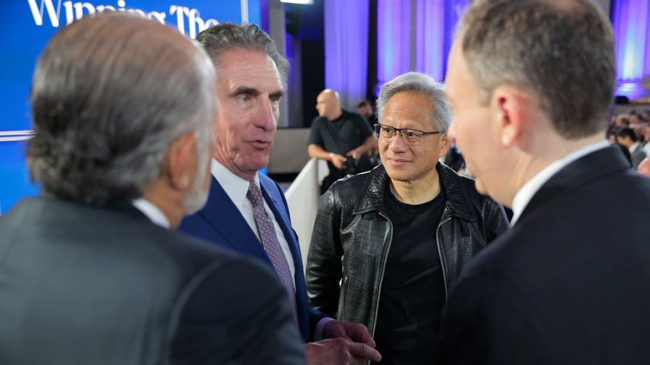 Nvidia's Jensen Huang at a White House AI event