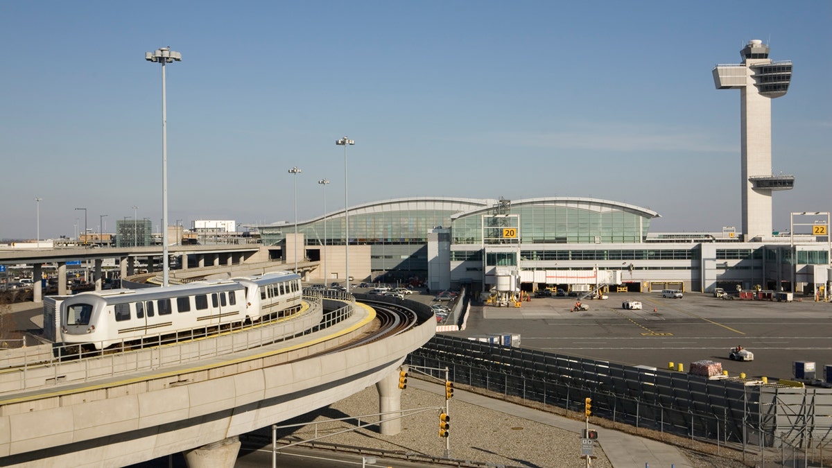 Exterior view of JFK airport's international terminal