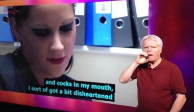 It was at that moment that the sign language guy regretted his life choices